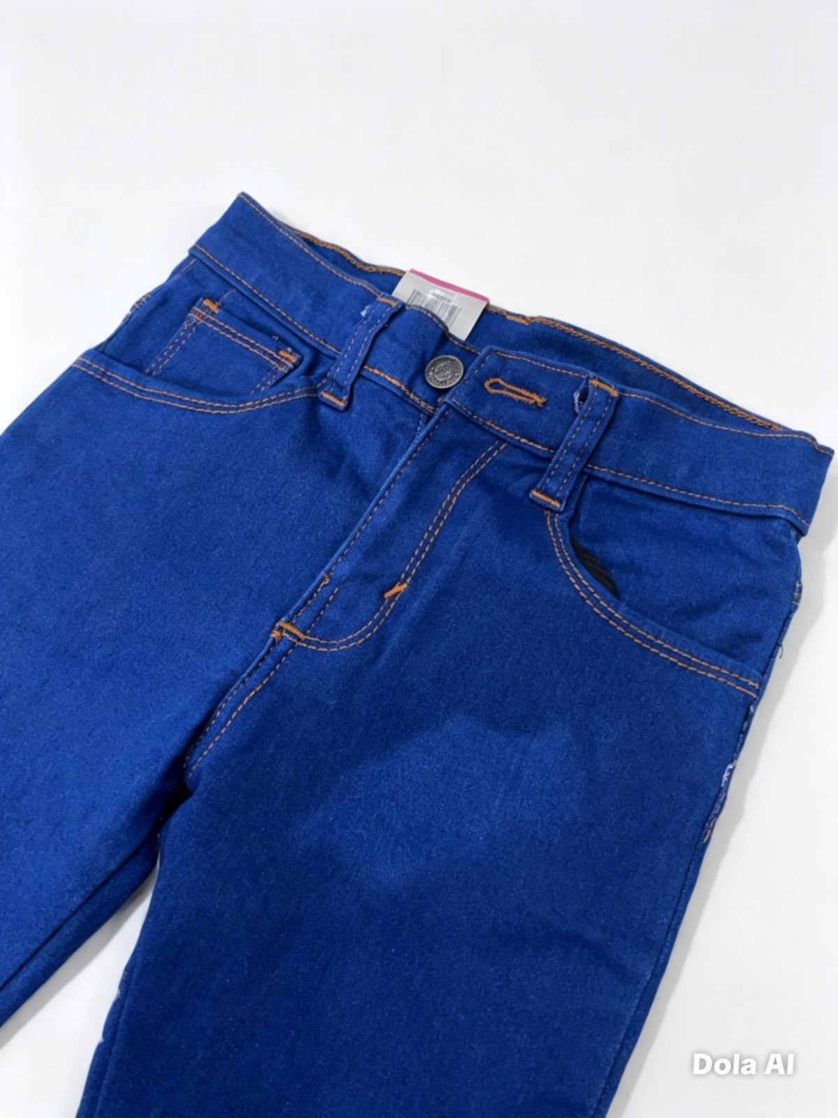 Pantalón niño de mezclilla azul intenso – Corte recto