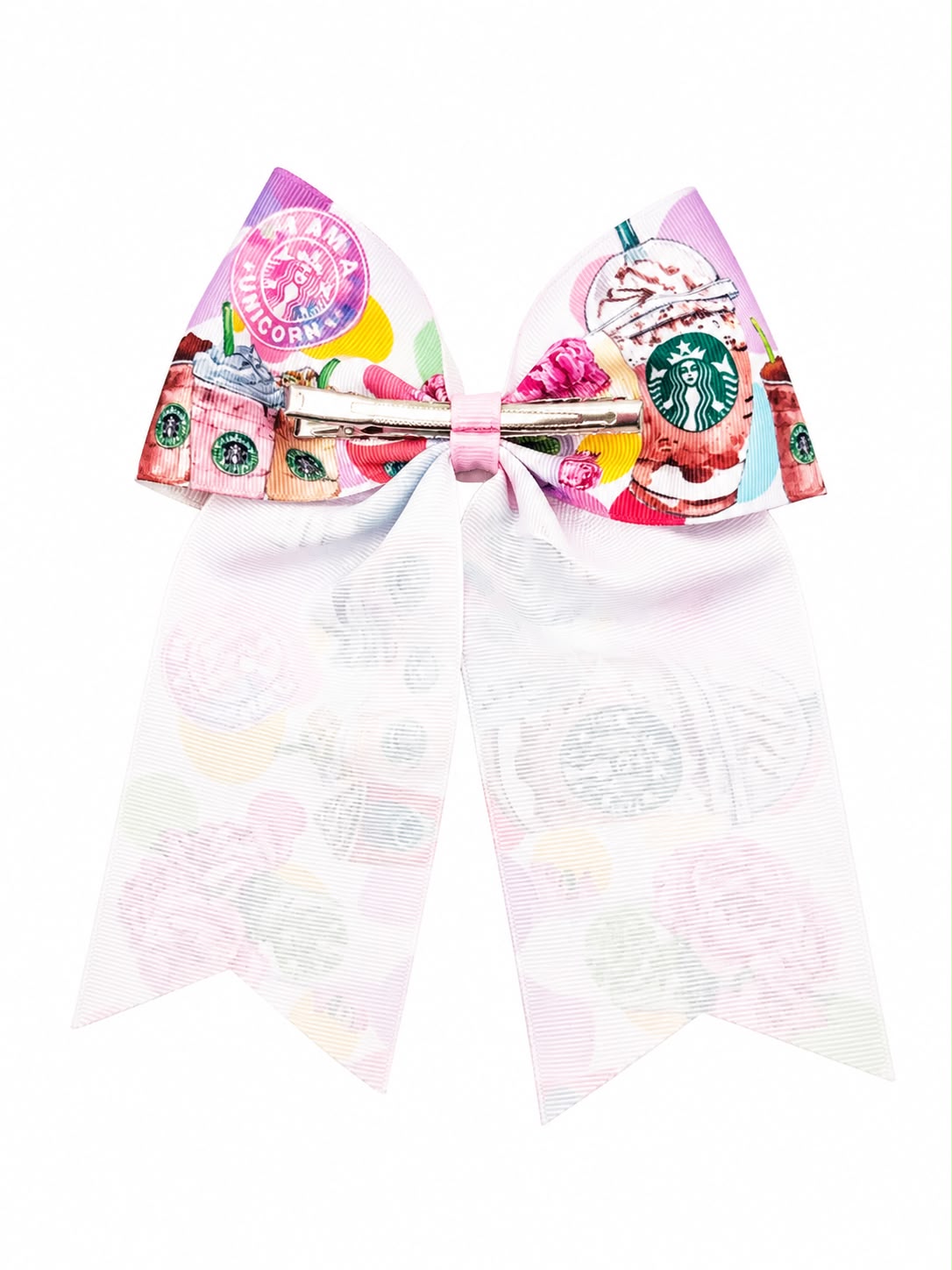 Moño niña rosa estilo café con tirantes largos 🎀☕🌸