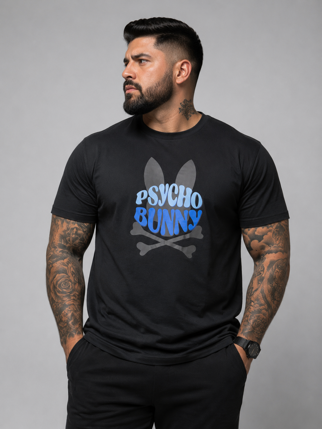 Playera caballero cuello redondo PSYCH@ BUNNY