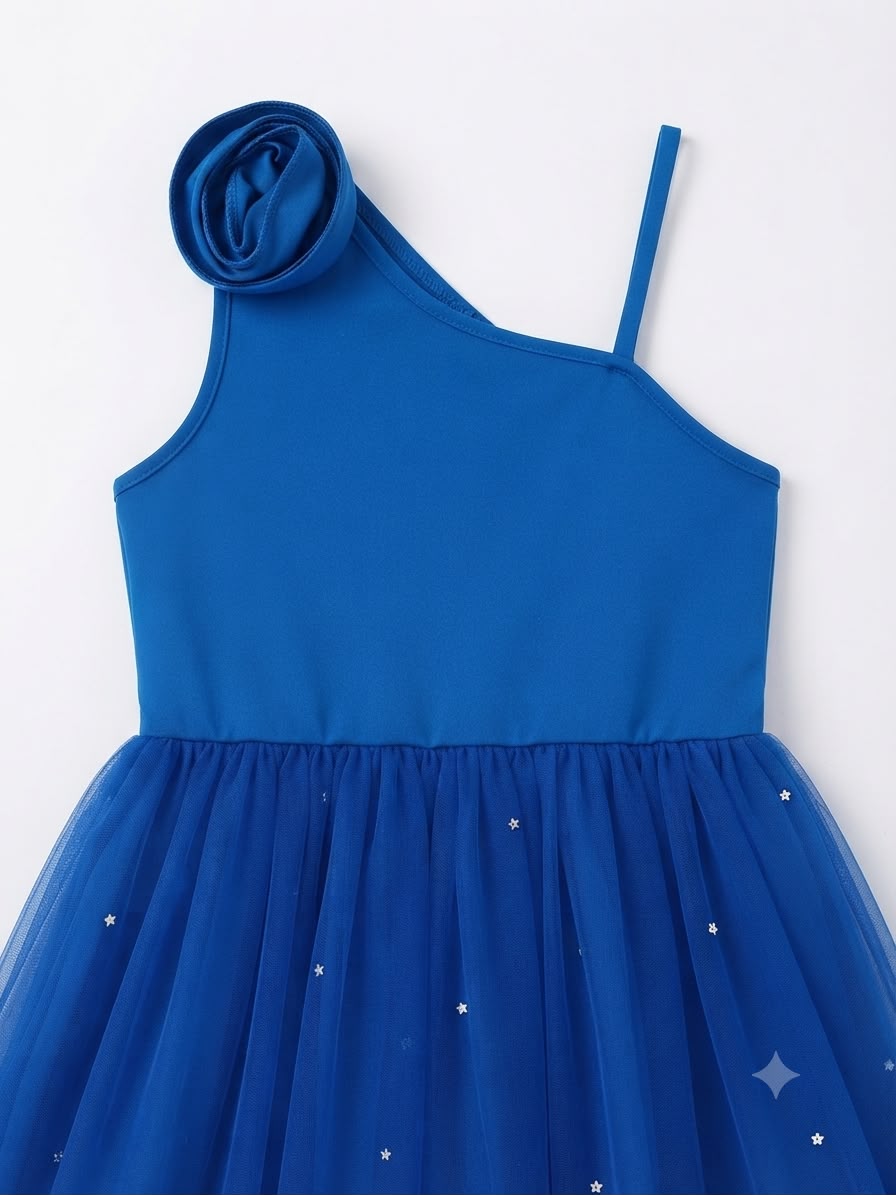 Vestido niña azul de tul