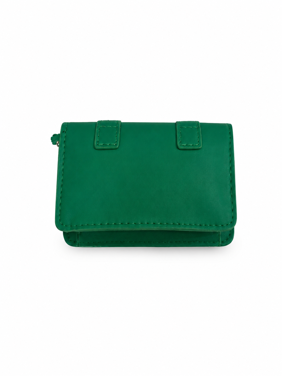 Bolsa Infantil Verde con Hebillas Decorativas