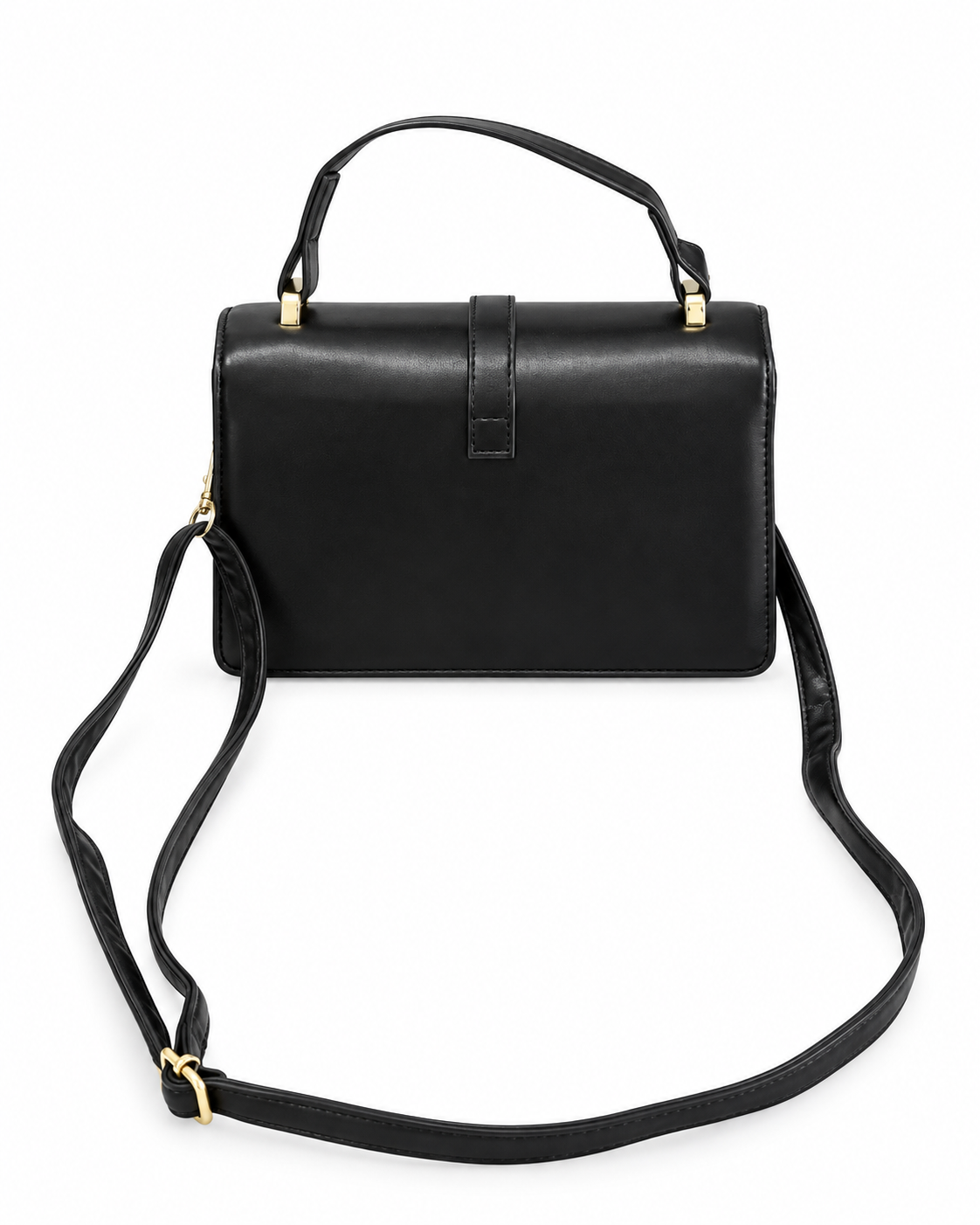Bolsa dama elegante con asa y correa larga