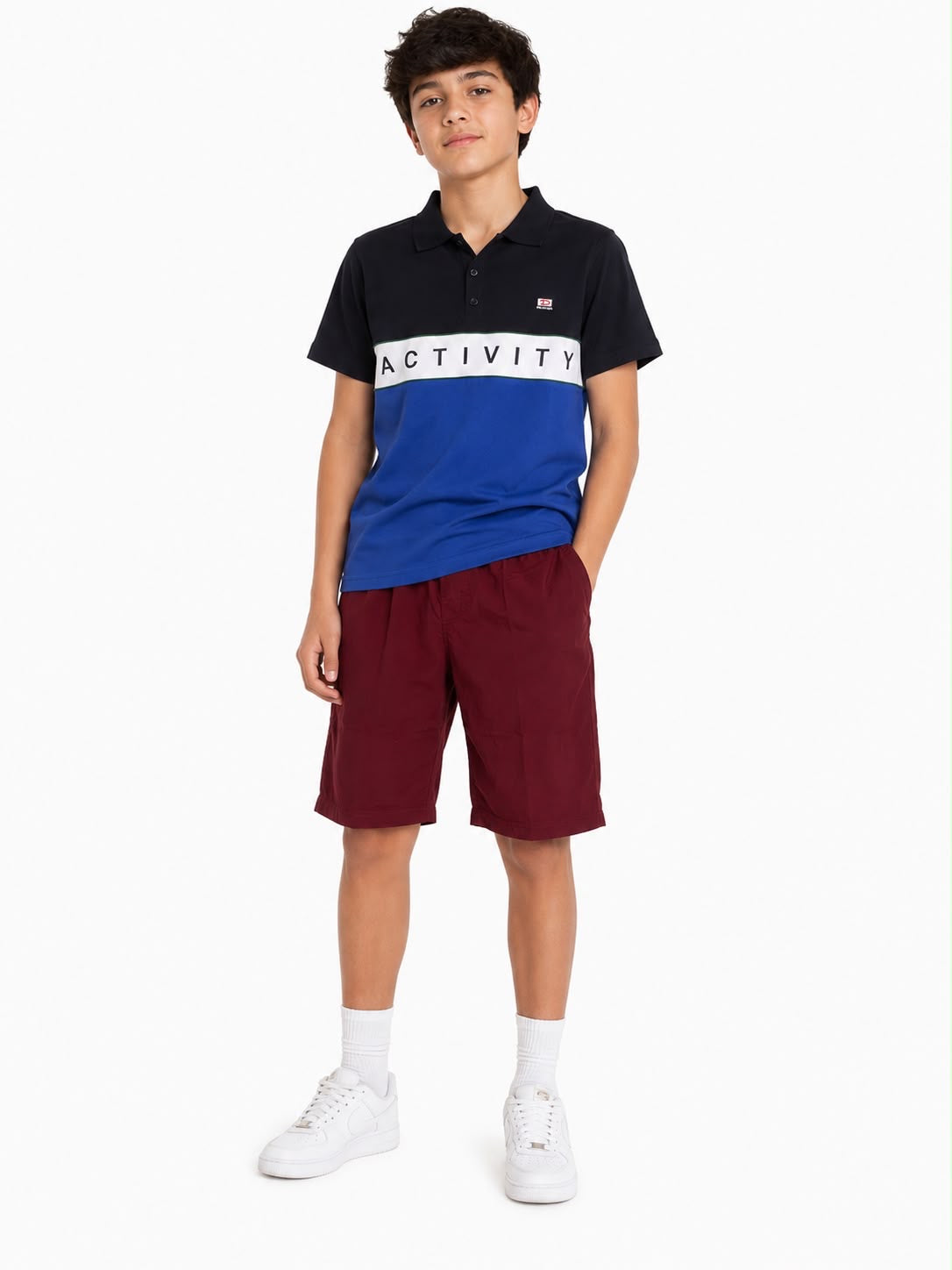 Set niño playera tipo polo + bermuda