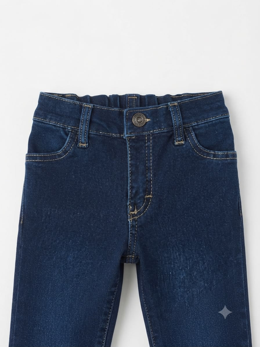 Pantalón niño mezclilla azul oscuro