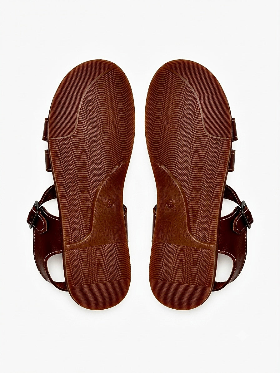 Huaraches niño OFERTA estilo clásico en color café