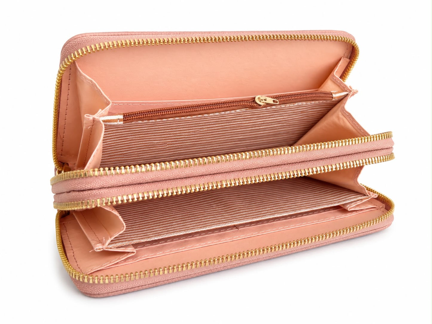Cartera Dama tipo Wallet rosa palo