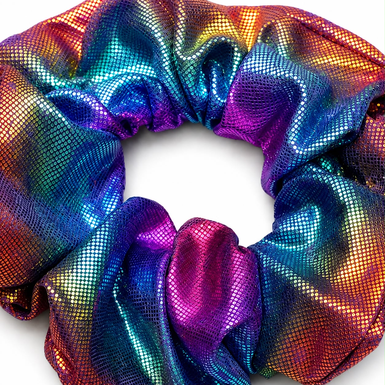 Liga cabello accesorio multicolor tornasol