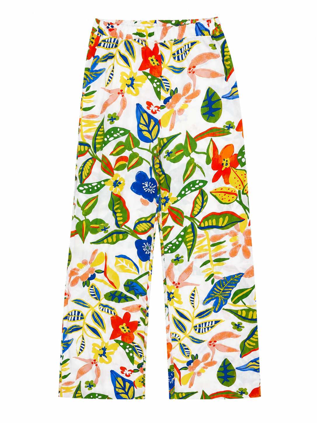Set niña estampado floral con blusa y pantalón