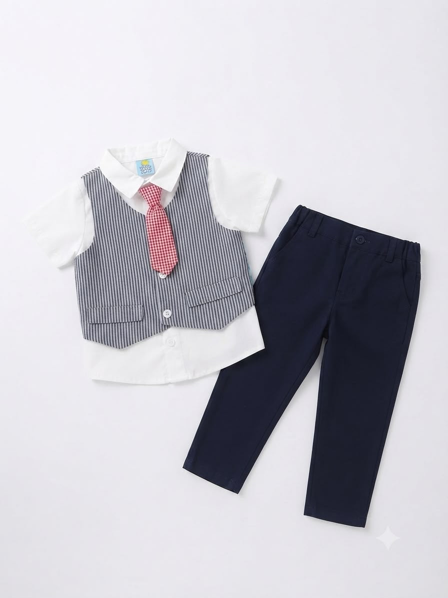 Set niño formal chaleco y corbata