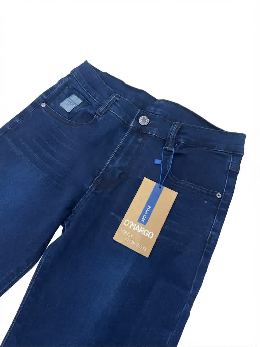 Pantalón Niño de Mezclilla Azul Oscuro