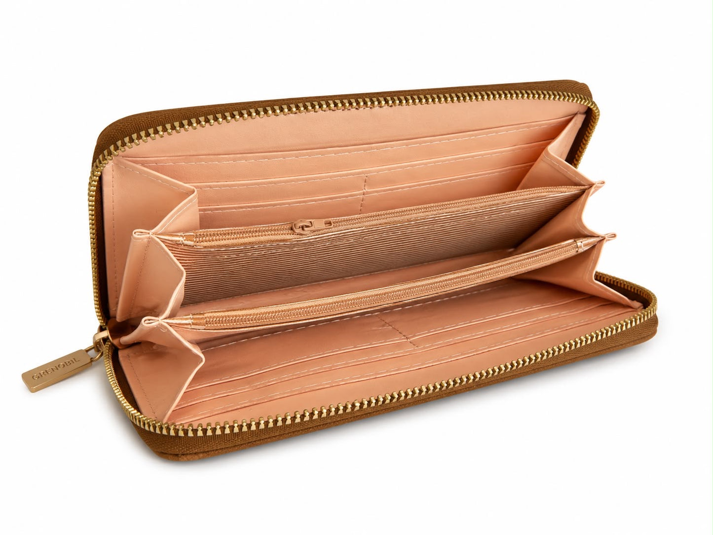 Cartera Dama Wallet color café