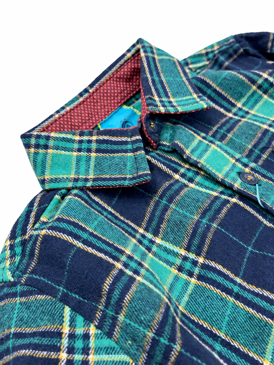 Camisa niño a cuadros con estilo moderno 💙✨