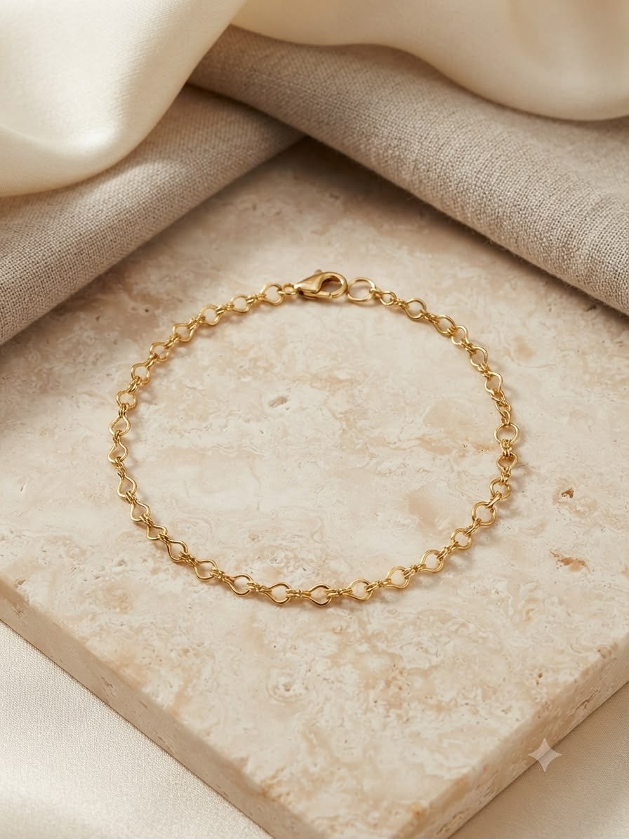 Pulsera Dama cadena dorada