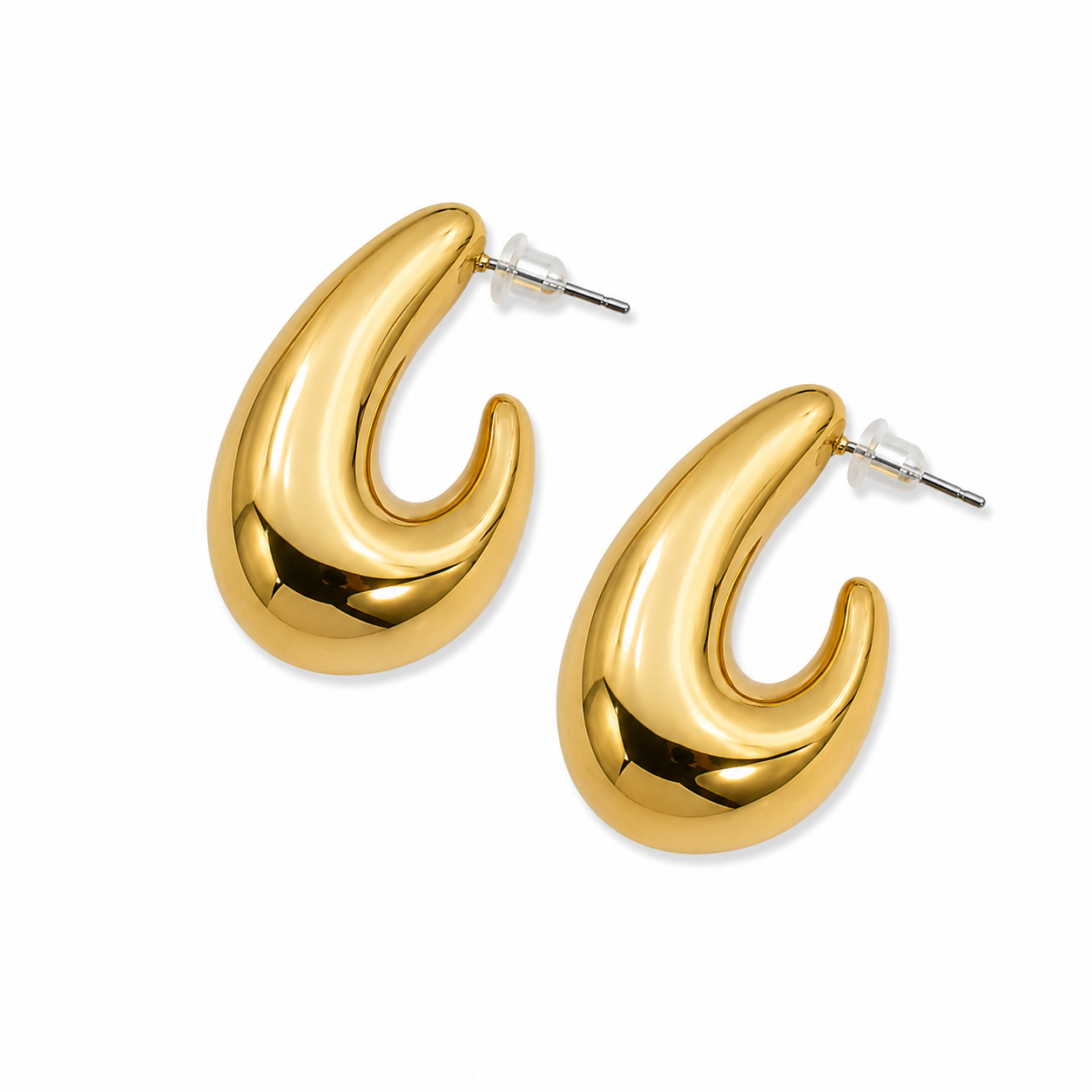 Aretes Maxi Gota Dorados
