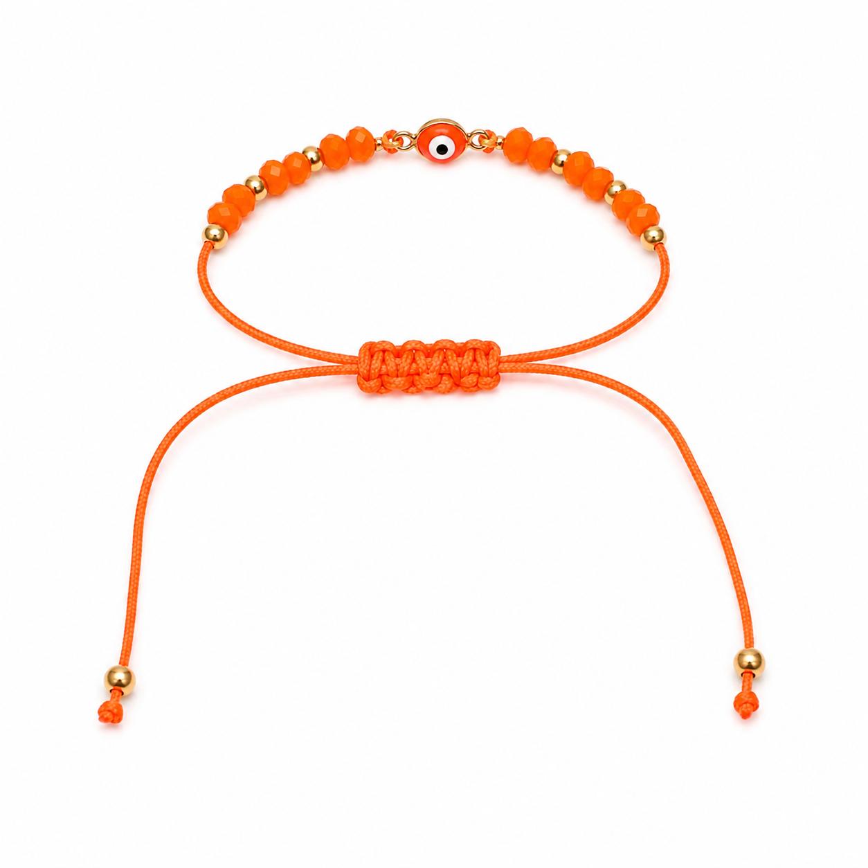 Pulsera niña ojo turco naranja 🧿🧡