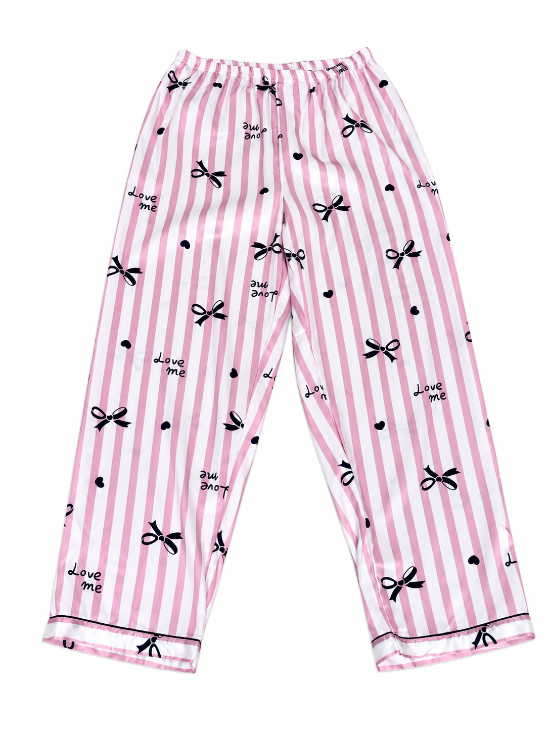 Pijama mujer 2 piezas-rayas con moños 🎀