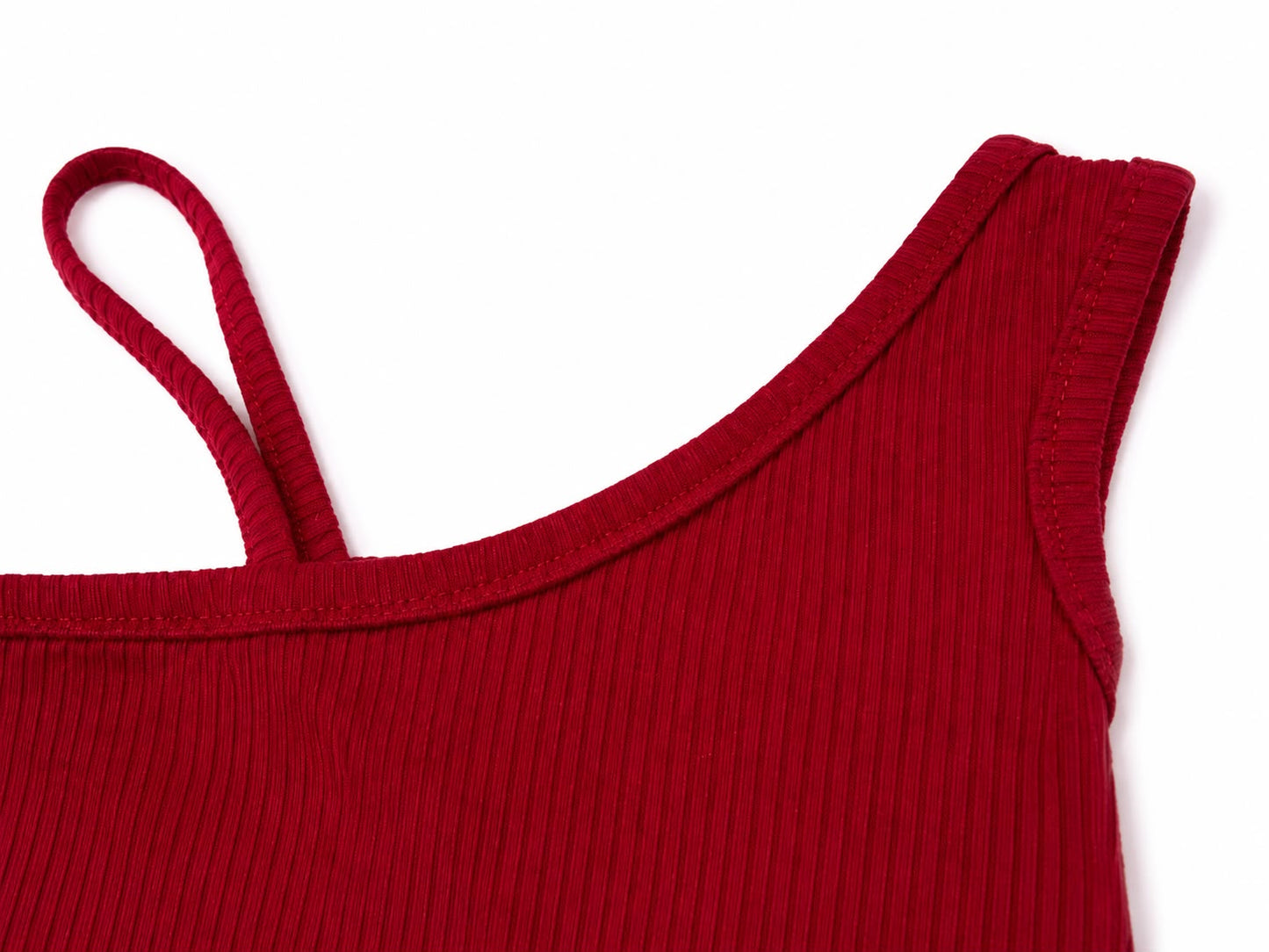 Blusa niña asimétrico color vino