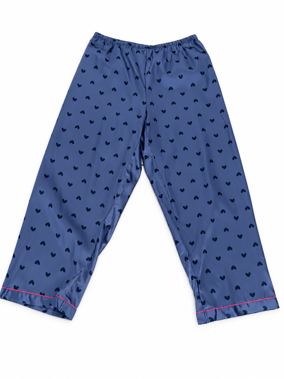 Pijama dama dos piezas estampado de corazones