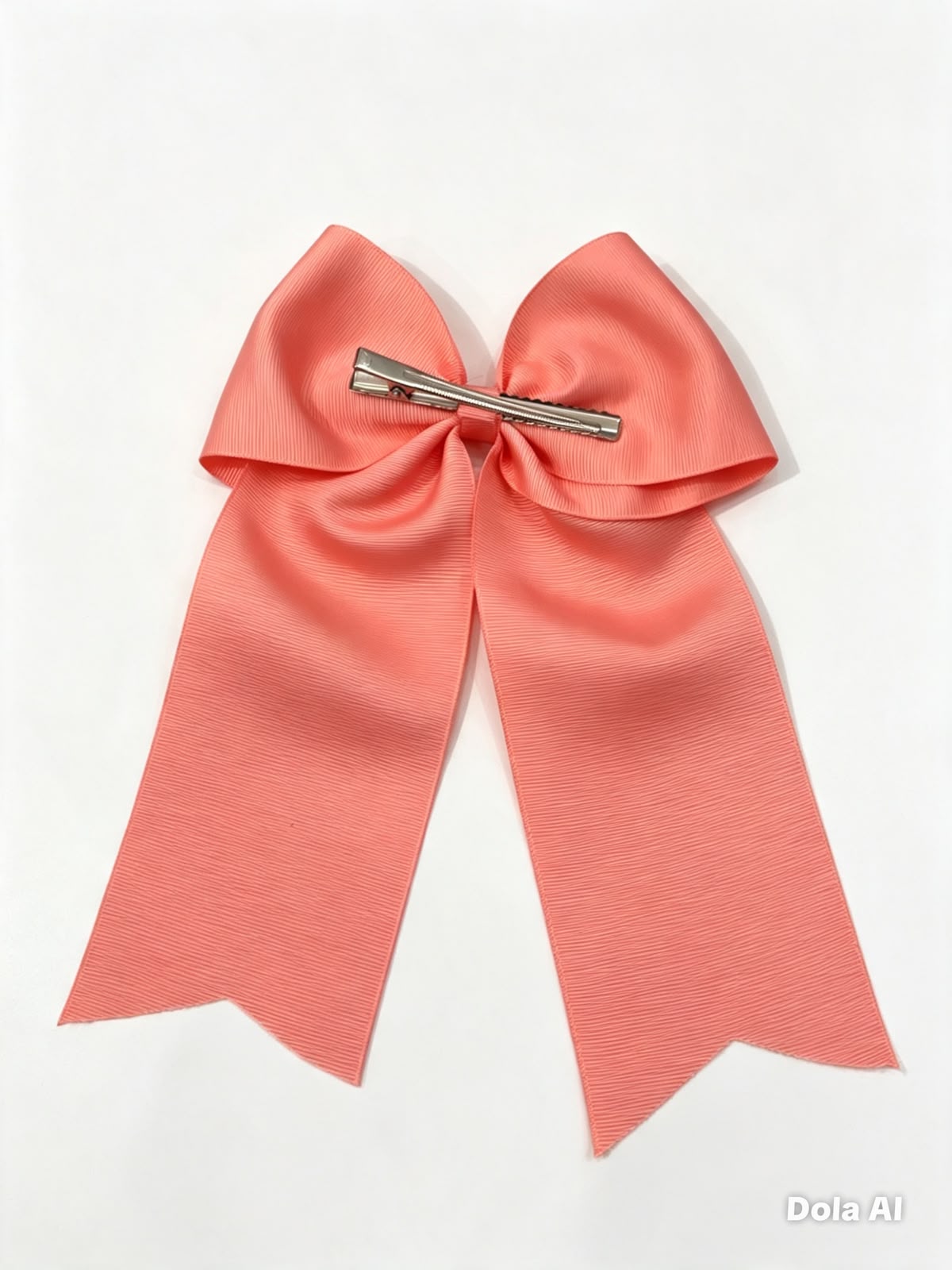 Moño niña coral con tirantes largos 🎀🩷