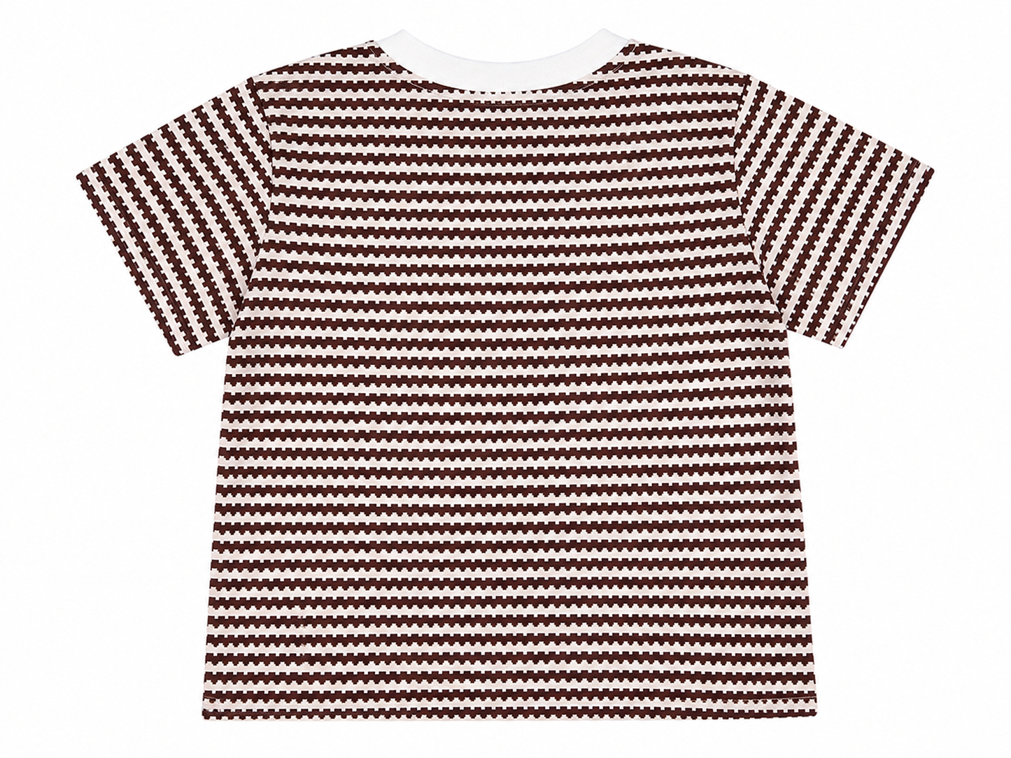 Blusa niña de rayas con aplicación floral