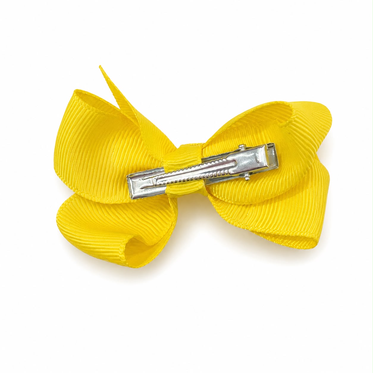 Moño chico niña amarillo clásico