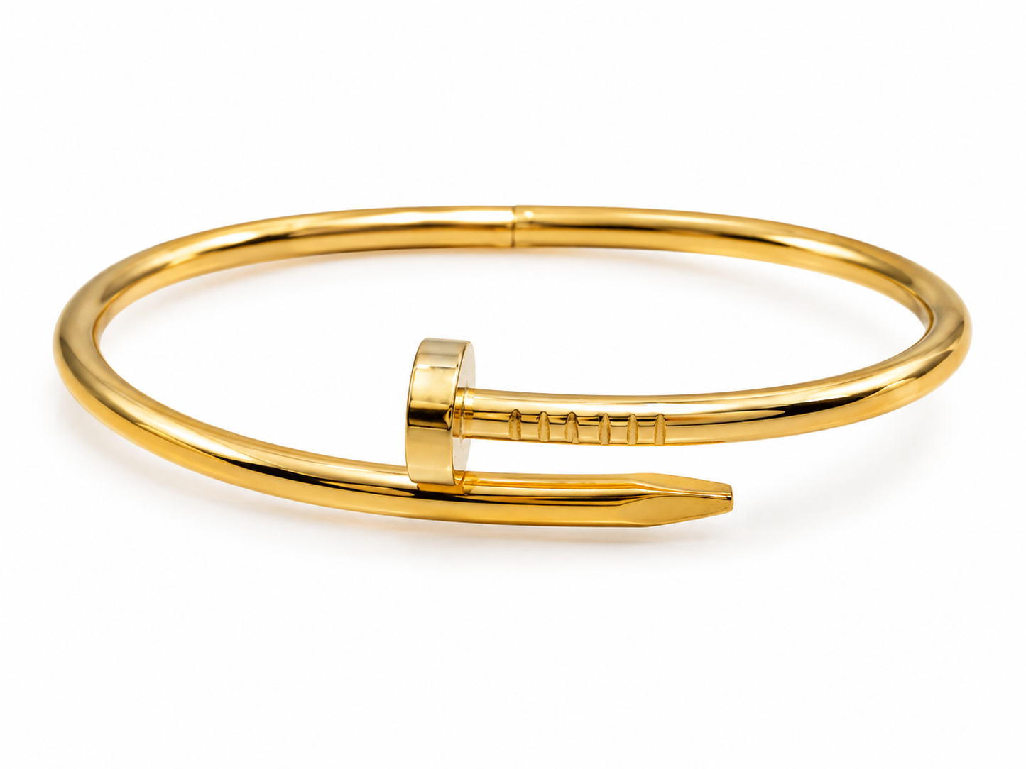 Pulsera dama dorada con detalle de trébol