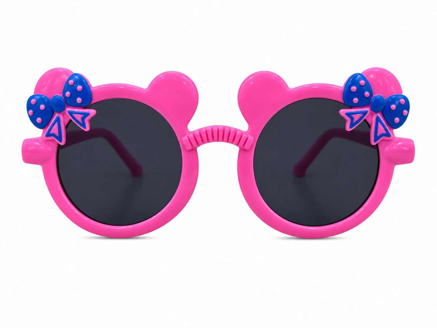 Lentes niña con moño rosa