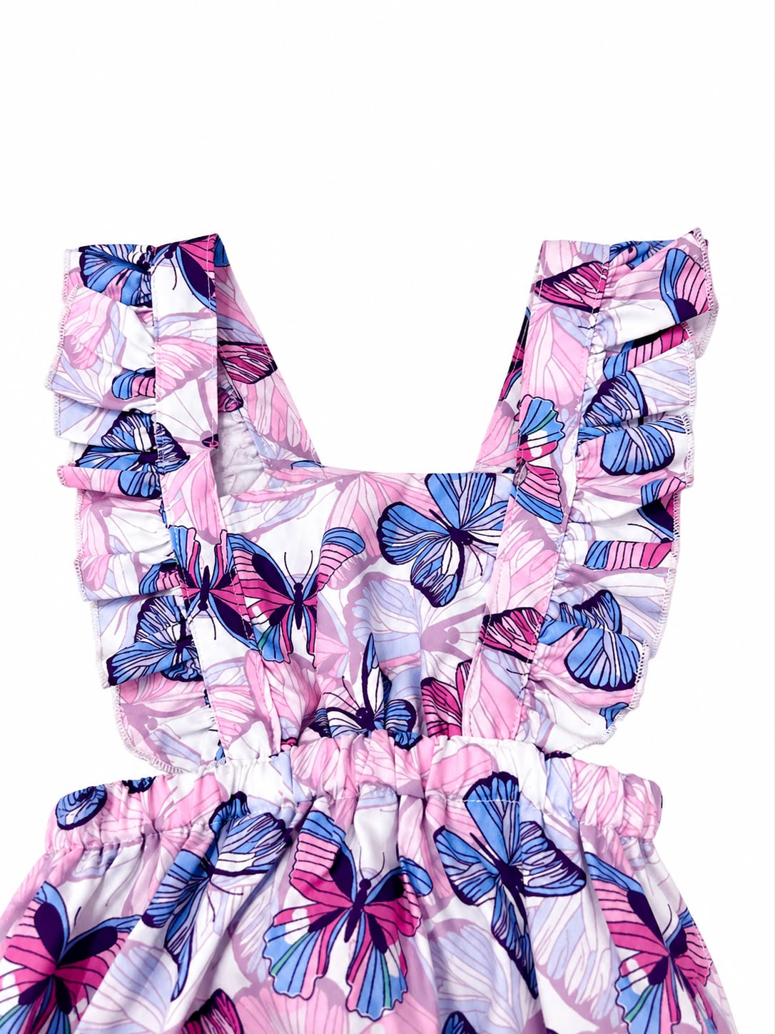 Ranita niña meses estampado de mariposas – Rosa