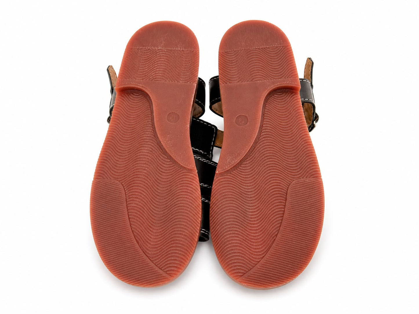 Huaraches niño OFERTA – negros con costuras en contraste 🖤