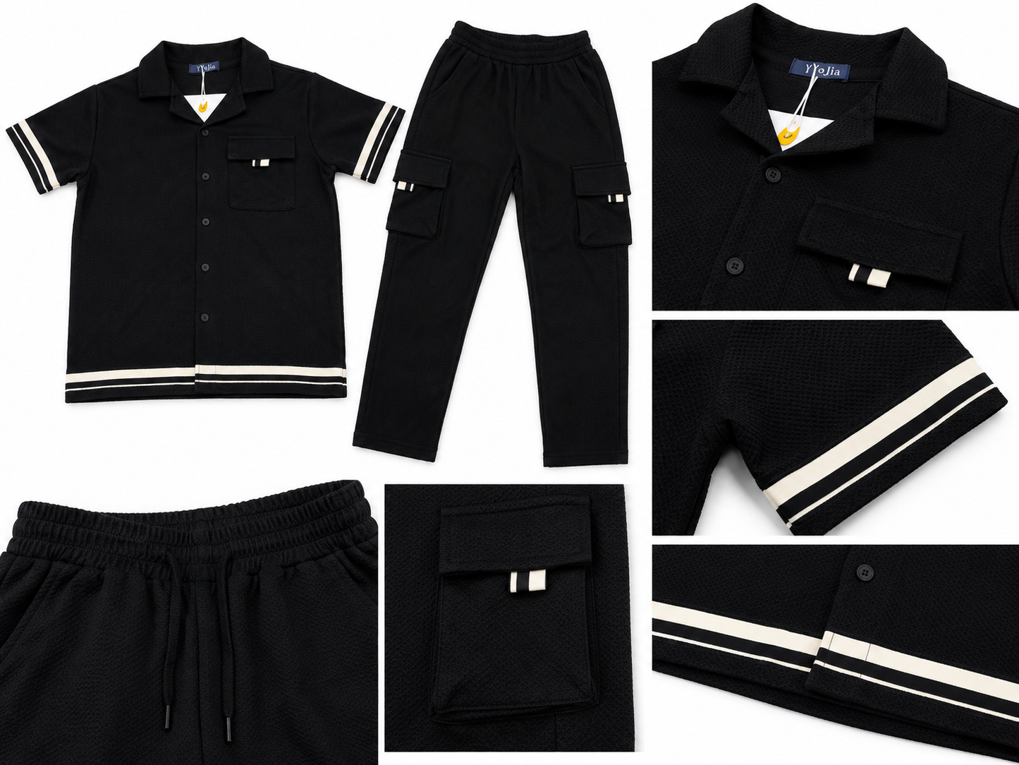 Set niño con camisa y pantalón cargo
