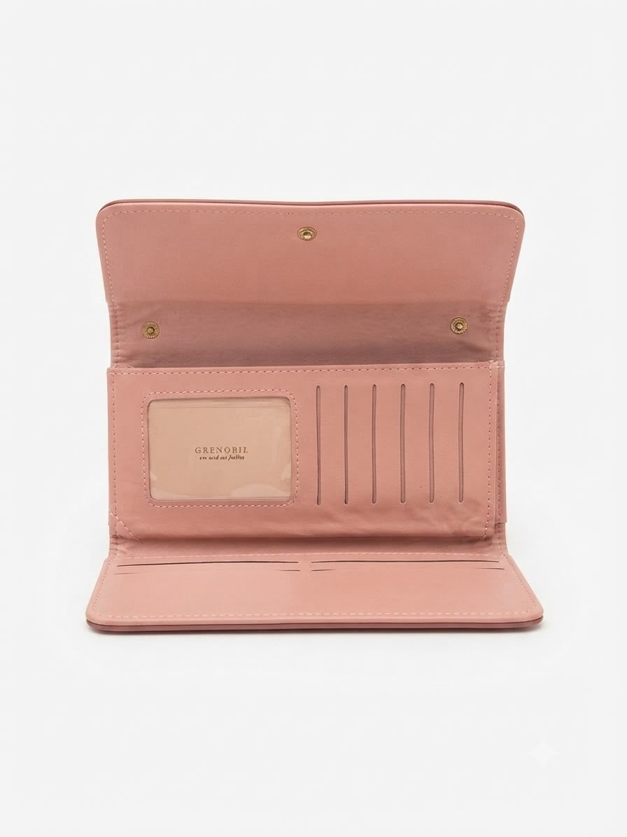 Cartera Dama tipo sobre rosa viejo