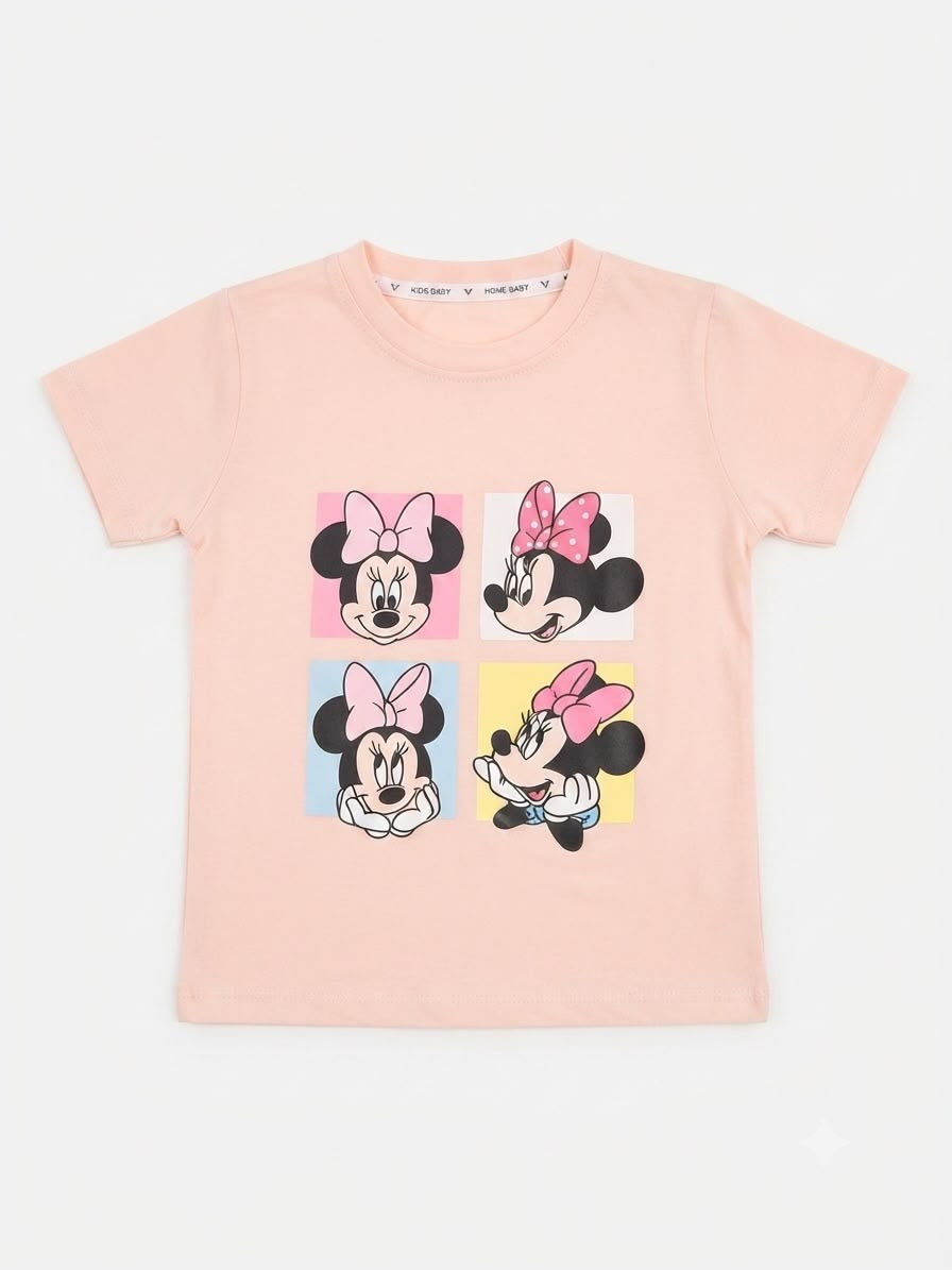 Blusa niña con estampado Minnie