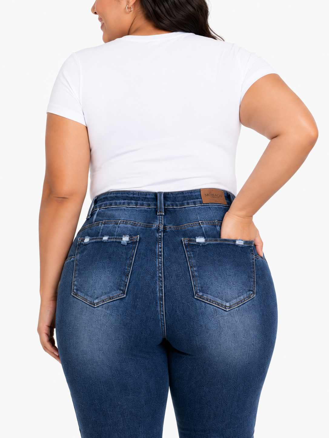 Pantalón dama mezclilla azul medio