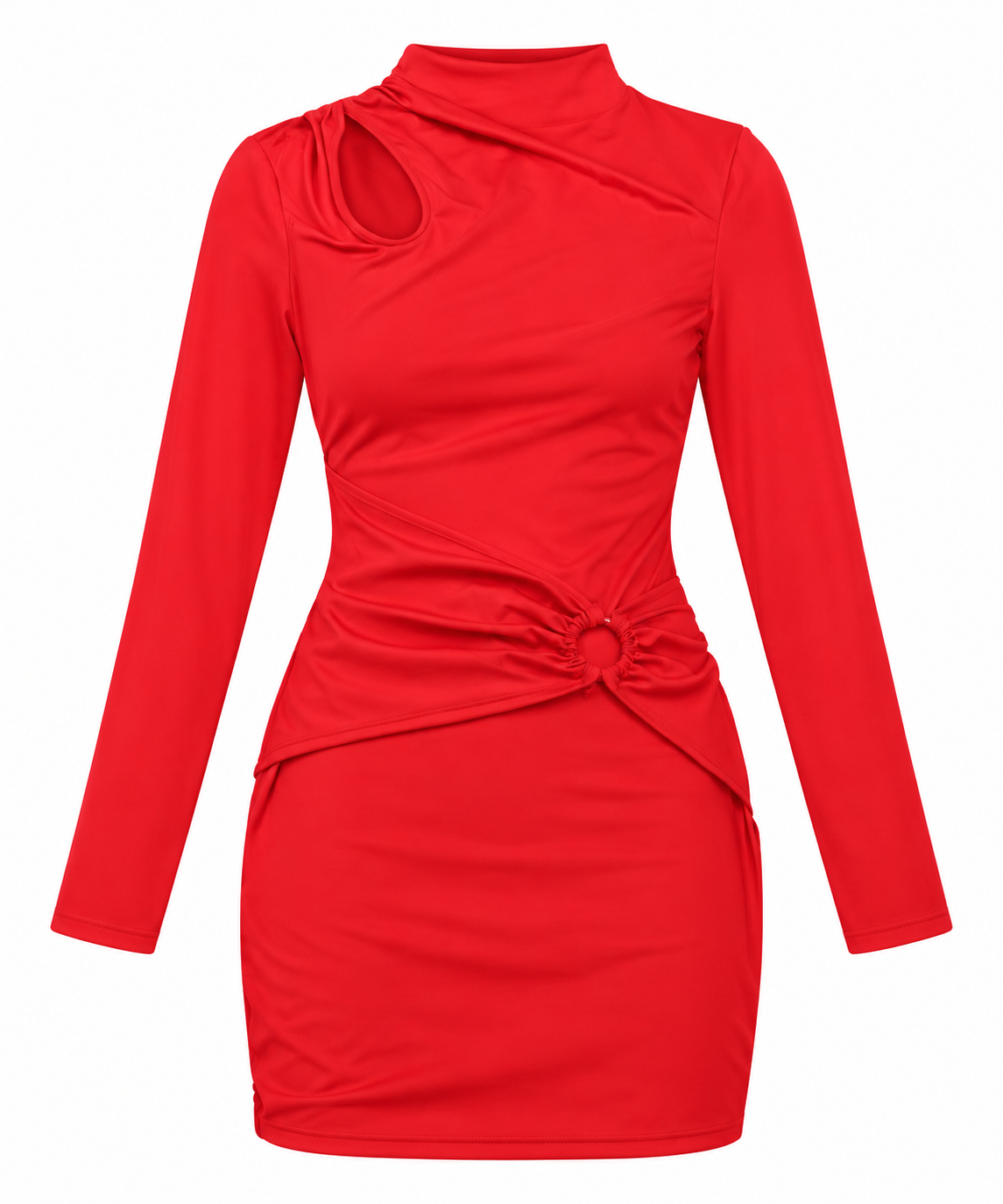Vestido dama con detalle de aro