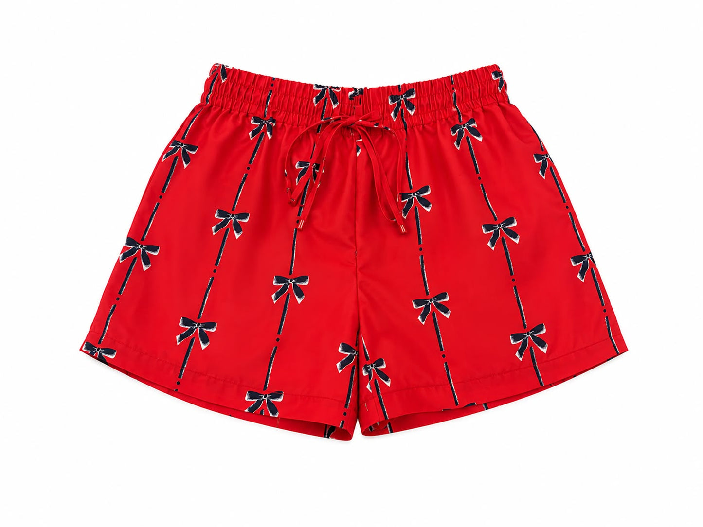 Set niña blusa y short estampado de moñitos