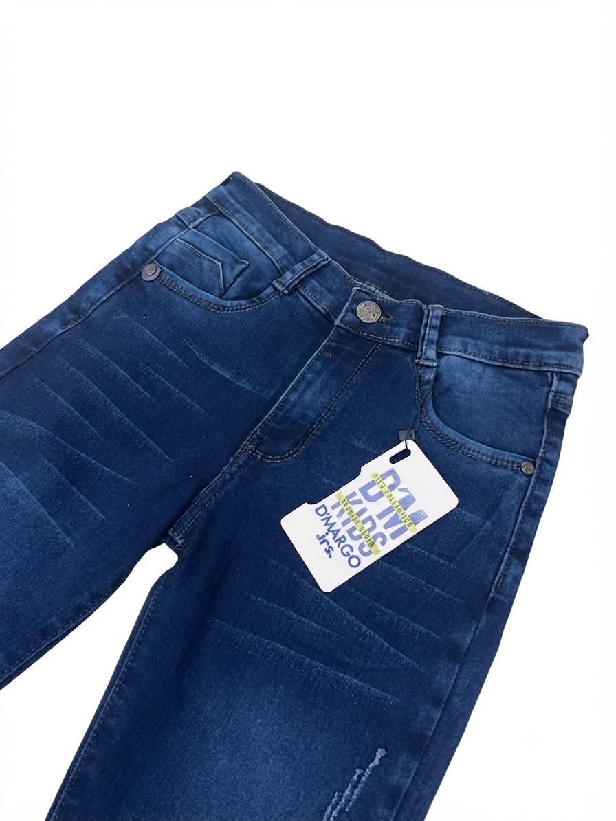 Pantalón Niño de Mezclilla Azul Medio