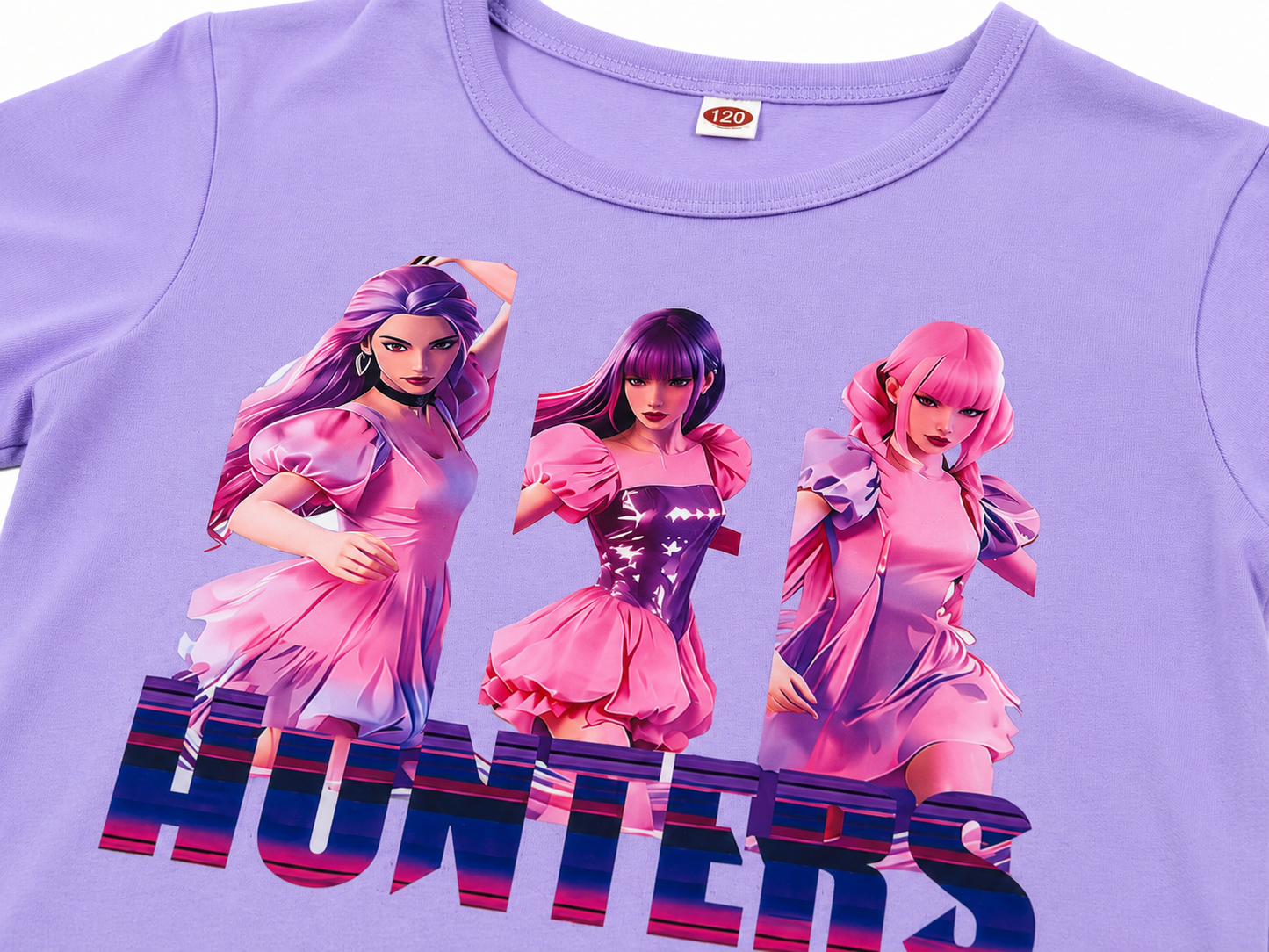 Blusa niña lila con estampado de guerras cantantes