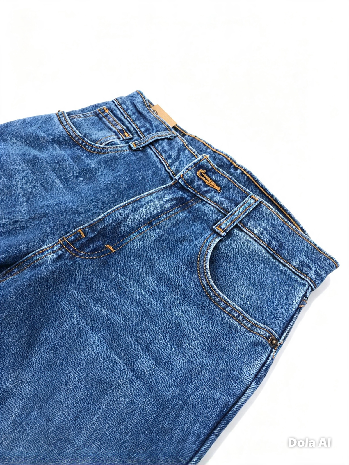 Pantalón niño mezclilla azul de corte slim recto