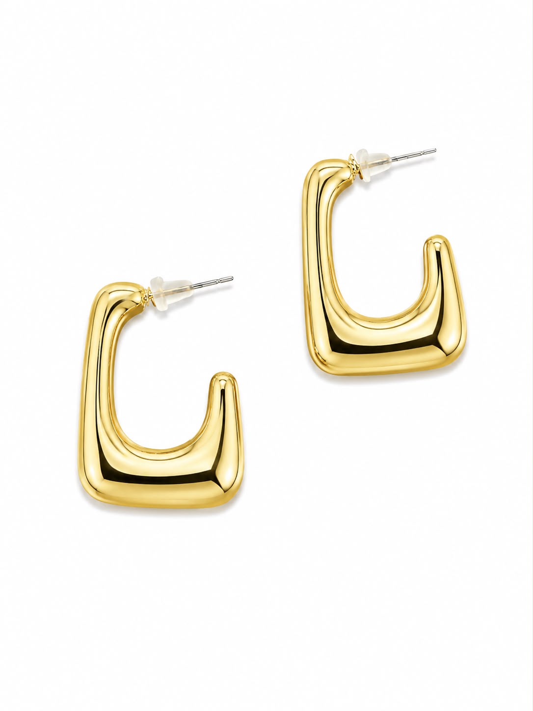 Aretes Dorados Geométricos ✨