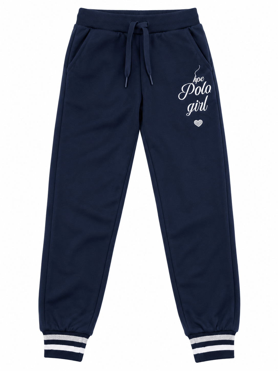 Set niña deportivo azul marino con sudadera y pantalón jogger