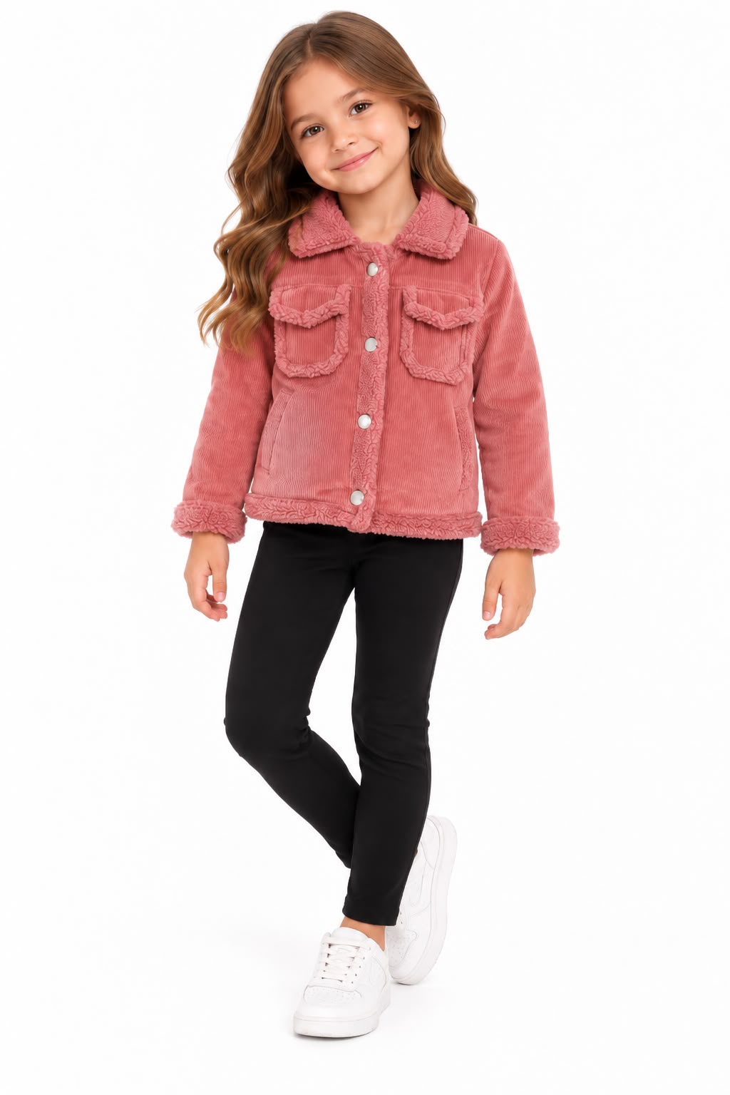 Set niña Dulce Encanto – Chamarra de Pana y Leggings ✨💕