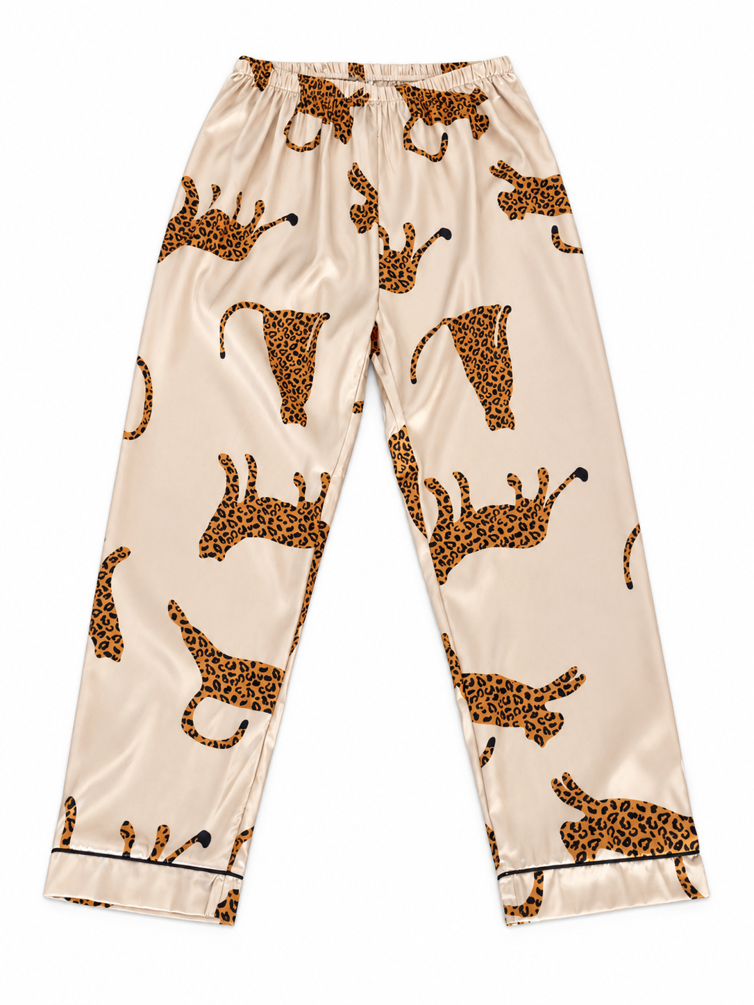 Pijama dama dos piezas estampado felino 🐆