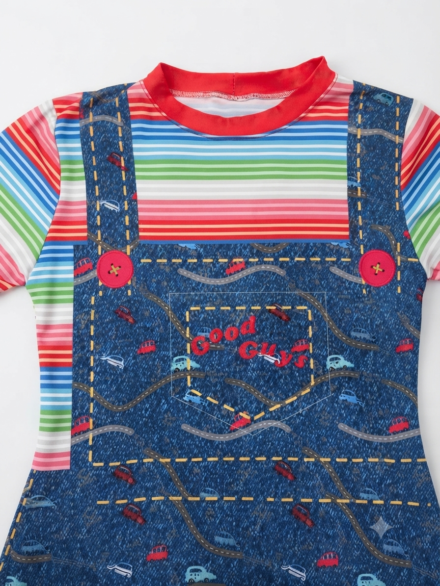 Vestido Dama OFERTA Estampado Good Guys Manga Corta Multicolor