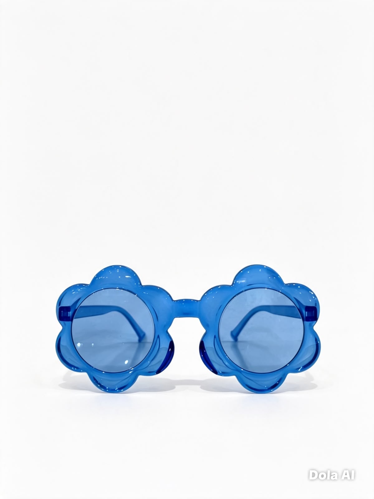 Lentes de sol niña flor azul