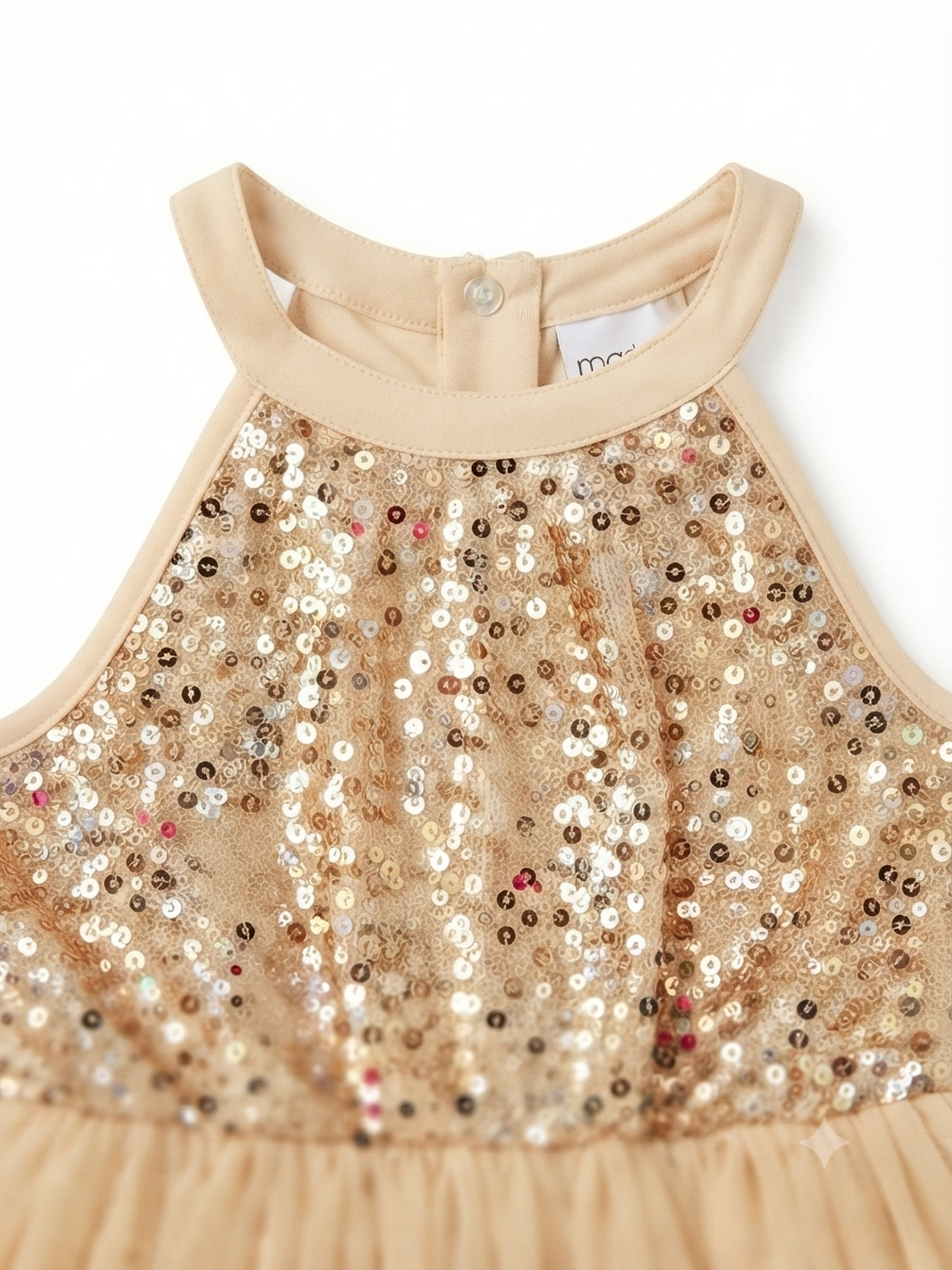 Vestido niña de fiesta con lentejuelas y tul – Elegancia para ocasiones especiales