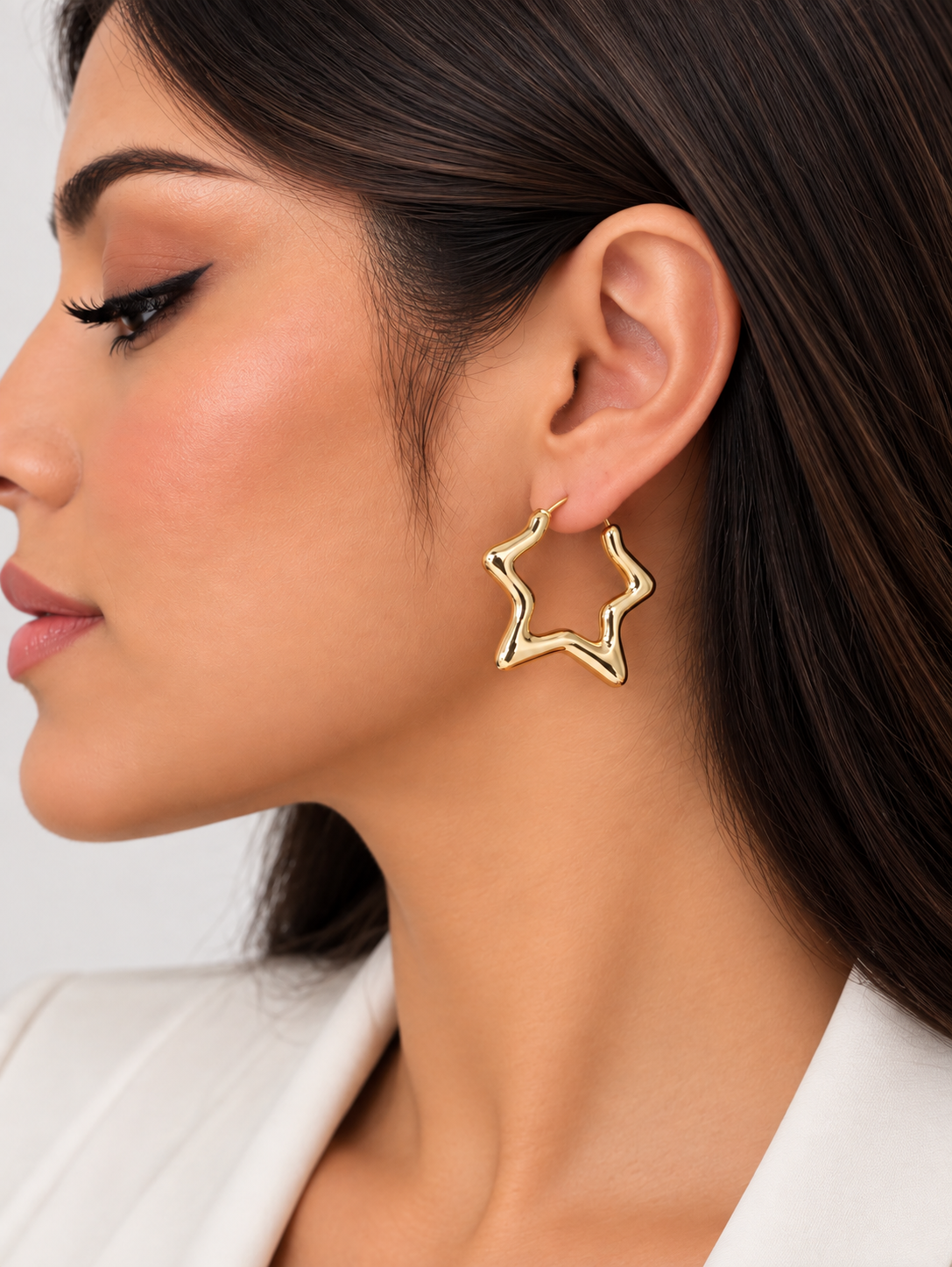 Aretes dama diseño estrella ✨