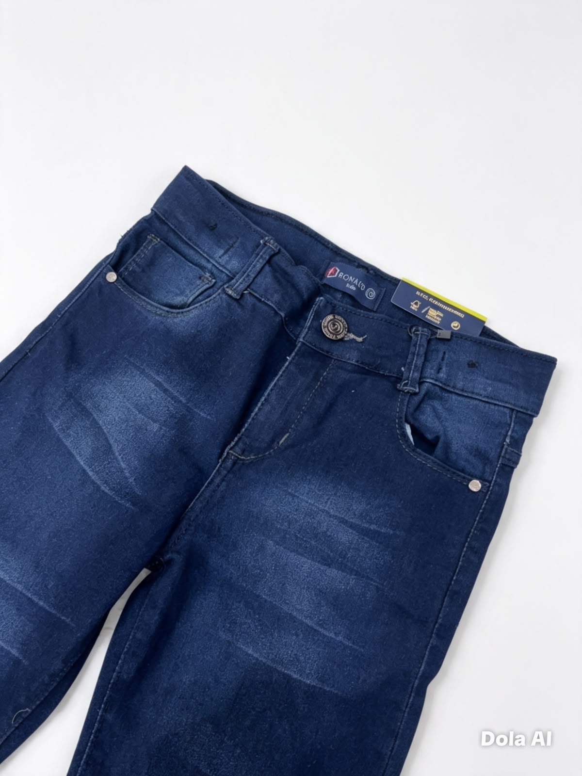 Pantalón niño de mezclilla azul oscuro – Corte recto