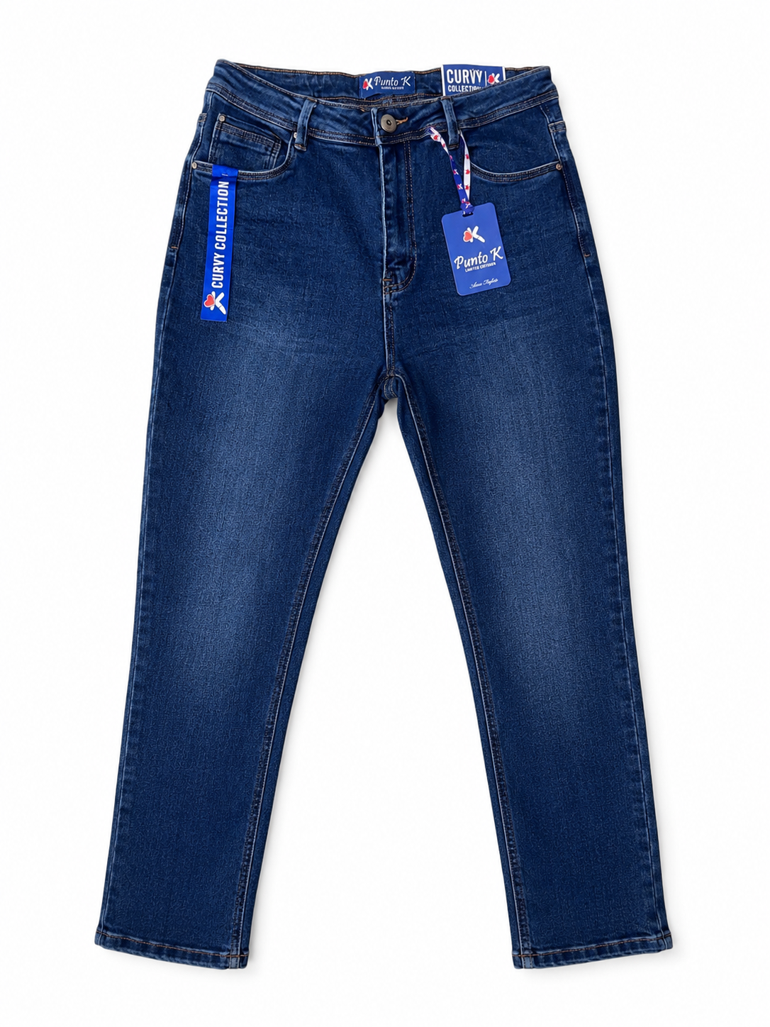 Pantalón dama mezclilla azul medio