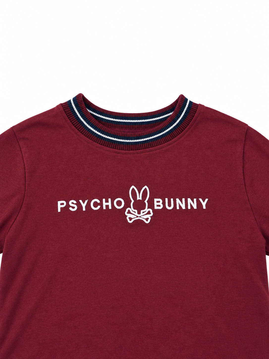Playera niño manga larga color vino