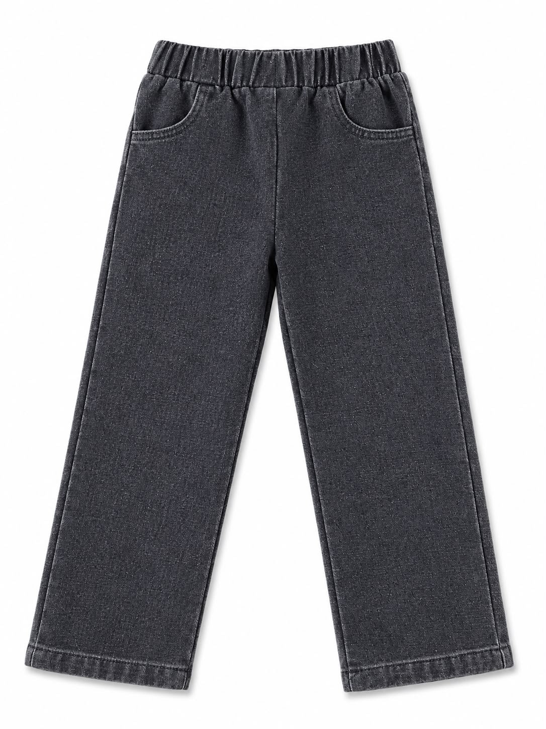 Pantalón niño mezclilla negré con roturas